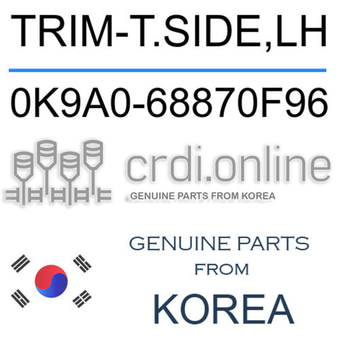 TRIM-T.SIDE,LH 0K9A0-68870F96 0K9A068870F96 0K9A0 68870F96