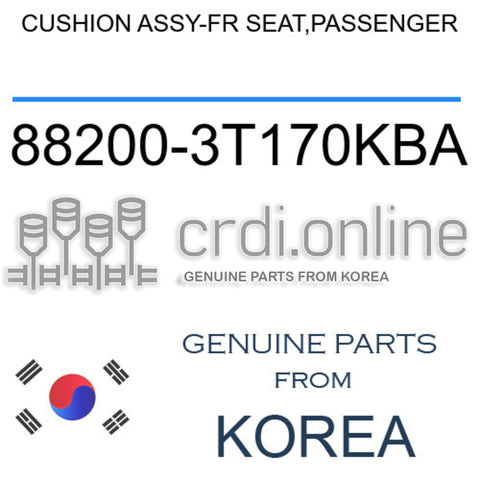 CUSHION ASSY-FR SEAT,PASSENGER [ORIGINAL] 88200-3T170KBA 882003T170KBA 88200 3T170KBA