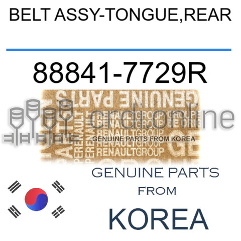 BELT ASSY-TONGUE,REAR [ORIGINAL] 88841-7729R 888417729R 88841 7729R