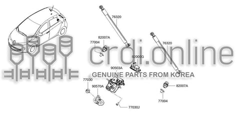 BUMPER-TRUNK LID STOP [ORIGINAL] 77004-23111 7700423111 77004 23111