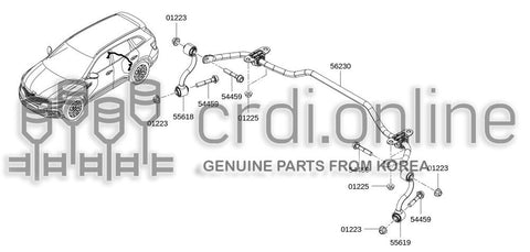 STABILIZER ASSY-REAR 56230-7100R 562307100R 56230 7100R