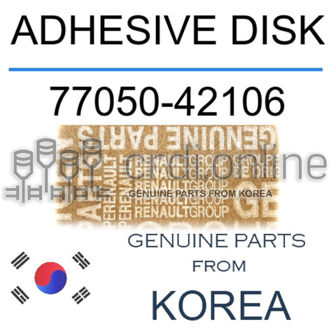 ADHESIVE DISK [ORIGINAL] 77050-42106 7705042106 77050 42106