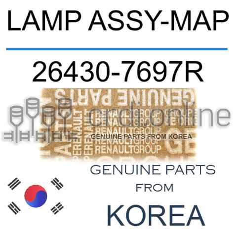 LAMP ASSY-MAP [ORIGINAL] 26430-7697R 264307697R 26430 7697R
