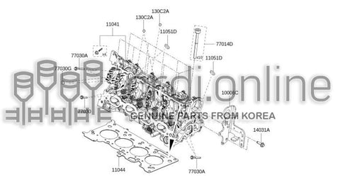 GASKET-CYLINDER HEAD 11044-6634R 110446634R 11044 6634R