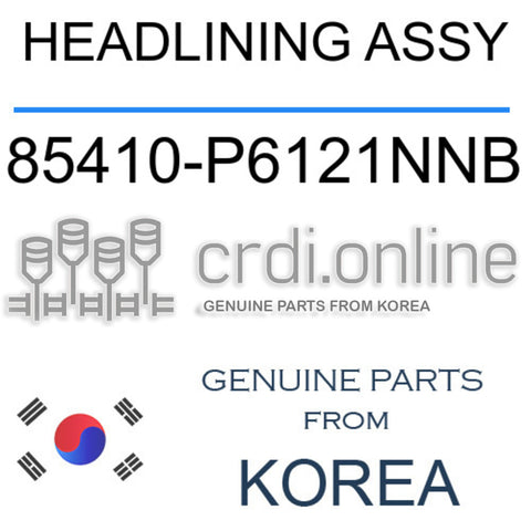 HEADLINING ASSY [ORIGINAL] 85410-P6121NNB 85410P6121NNB 85410 P6121NNB