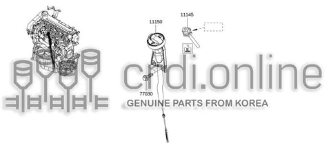 GUIDE-OIL DIPSTIC 11151-3550R 111513550R 11151 3550R