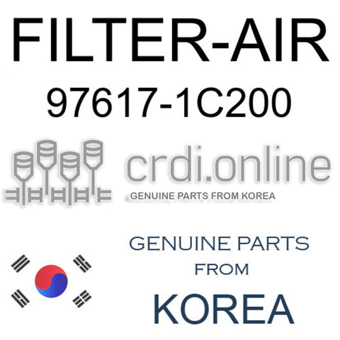 FILTER-AIR [ORIGINAL] 97617-1C200 976171C200 97617 1C200