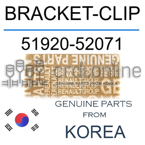 BRACKET-CLIP [ORIGINAL] 51920-52071 5192052071 51920 52071