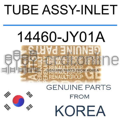 TUBE ASSY-INLET [ORIGINAL] 14460-JY01A 14460JY01A 14460 JY01A