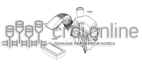 ELEMENT ASSY 16546-0635R 165460635R 16546 0635R
