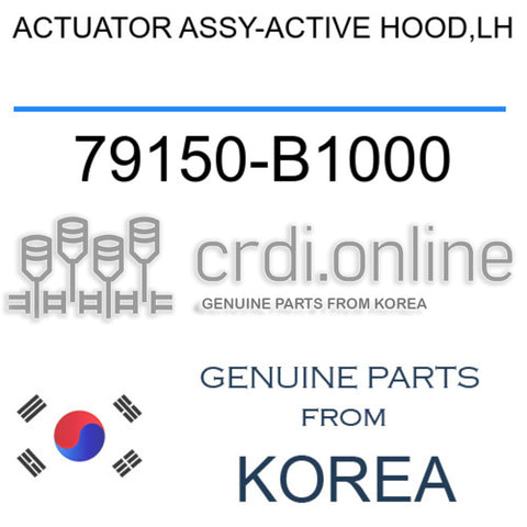ACTUATOR ASSY-ACTIVE HOOD,LH 79150-B1000 79150B1000 79150 B1000