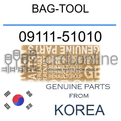 BAG-TOOL [ORIGINAL] 09111-51010 0911151010 09111 51010