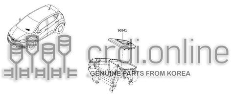 FINISHER ASSY-CONSOLEAUTO CONTROL 96935-6655R 969356655R 96935 6655R