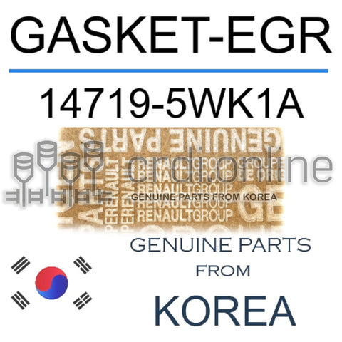 GASKET-EGR [ORIGINAL] 14719-5WK1A 147195WK1A 14719 5WK1A