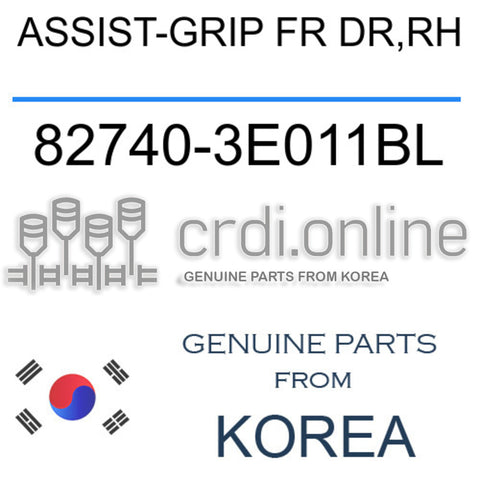 ASSIST-GRIP FR DR,RH 82740-3E011BL 827403E011BL 82740 3E011BL