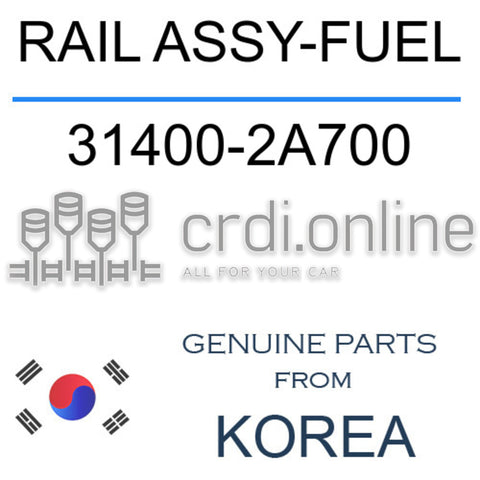 RAIL ASSY-FUEL [ORIGINAL] 31400-2A700 314002A700 31400 2A700