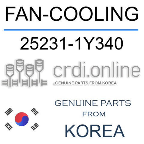 FAN-COOLING 25231-1Y340 252311Y340 25231 1Y340