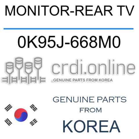 MONITOR-REAR TV [ORIGINAL] 0K95J-668M0 0K95J668M0 0K95J 668M0