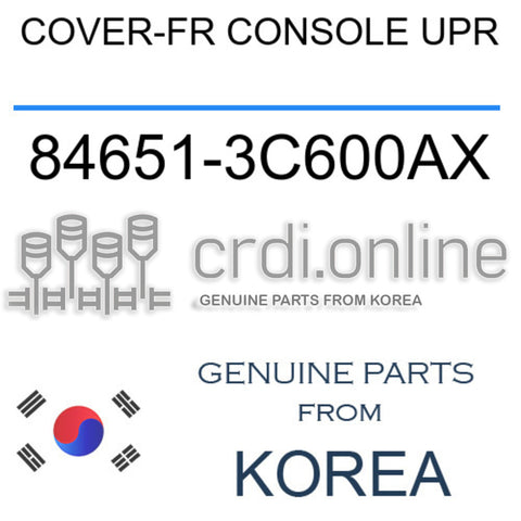 COVER-FR CONSOLE UPR [ORIGINAL] 84651-3C600AX 846513C600AX 84651 3C600AX