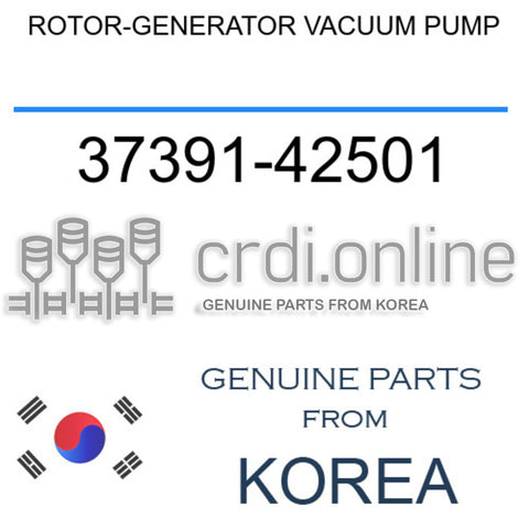 ROTOR-GENERATOR VACUUM PUMP [ORIGINAL] 37391-42501 3739142501 37391 42501