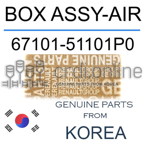 BOX ASSY-AIR [ORIGINAL] 67101-51101P0 6710151101P0 67101 51101P0