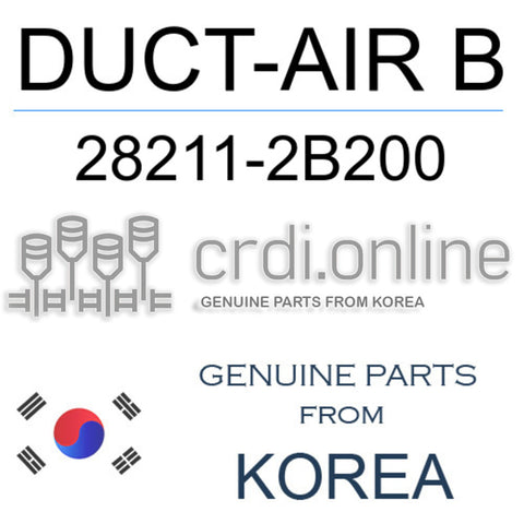 DUCT-AIR B [ORIGINAL] 28211-2B200 282112B200 28211 2B200