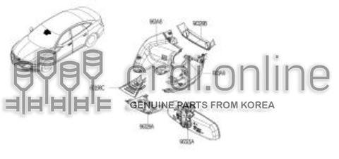 COVER-INSIDE MIRRORRH 963A8-4662R 963A84662R 963A8 4662R