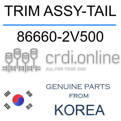 TRIM ASSY-TAIL [ORIGINAL] 86660-2V500 866602V500 86660 2V500