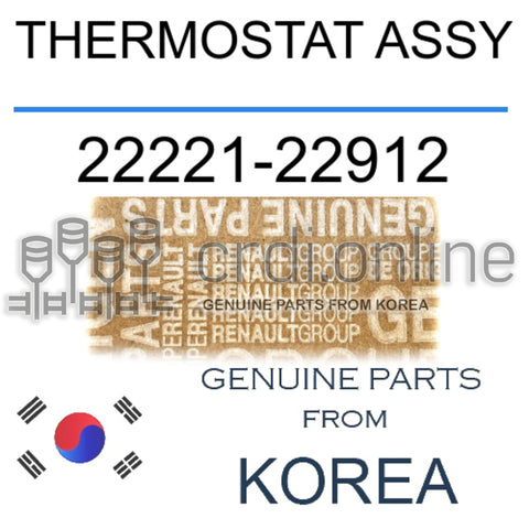 THERMOSTAT ASSY [ORIGINAL] 22221-22912 2222122912 22221 22912