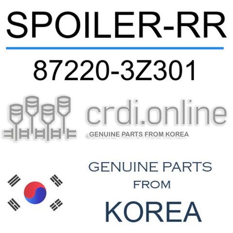 SPOILER-RR [ORIGINAL] 87220-3Z301 872203Z301 87220 3Z301