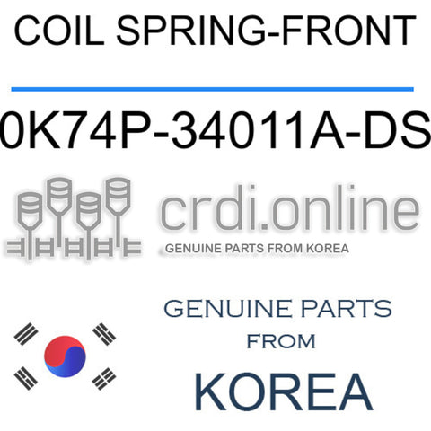 COIL SPRING-FRONT [ORIGINAL] 0K74P-34011A-DS 0K74P34011A-DS 0K74P 34011A-DS