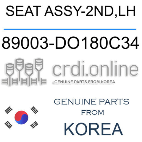 SEAT ASSY-2ND,LH [ORIGINAL] 89003-DO180C34 89003DO180C34 89003 DO180C34
