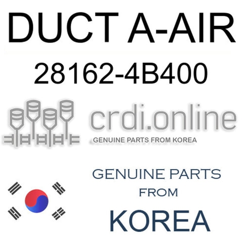 DUCT A-AIR [ORIGINAL] 28162-4B400 281624B400 28162 4B400
