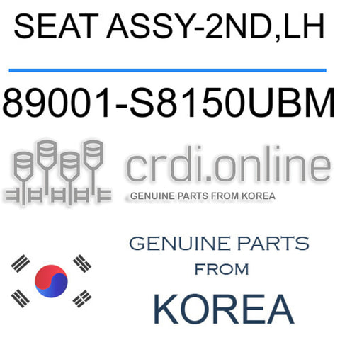 SEAT ASSY-2ND,LH [ORIGINAL] 89001-S8150UBM 89001S8150UBM 89001 S8150UBM