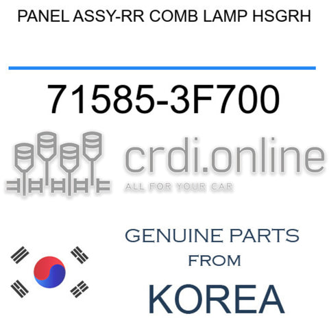 PANEL ASSY-RR COMB LAMP HSGRH [ORIGINAL] 71585-3F700 715853F700 71585 3F700