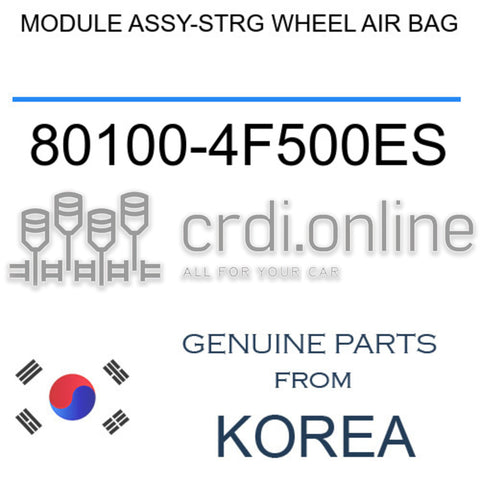 MODULE ASSY-STRG WHEEL AIR BAG [ORIGINAL] 80100-4F500ES 801004F500ES 80100 4F500ES