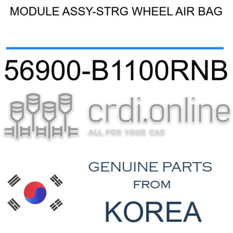 MODULE ASSY-STRG WHEEL AIR BAG [ORIGINAL] 56900-B1100RNB 56900B1100RNB 56900 B1100RNB
