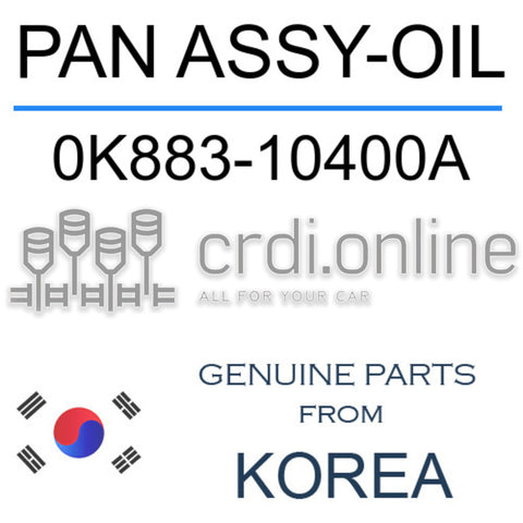 PAN ASSY-OIL [ORIGINAL] 0K883-10400A 0K88310400A 0K883 10400A