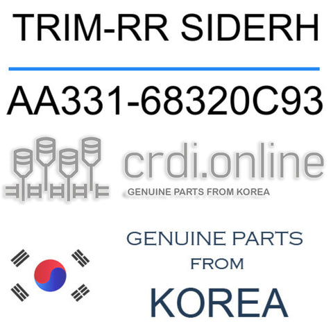 TRIM-RR SIDERH [ORIGINAL] AA331-68320C93 AA33168320C93 AA331 68320C93