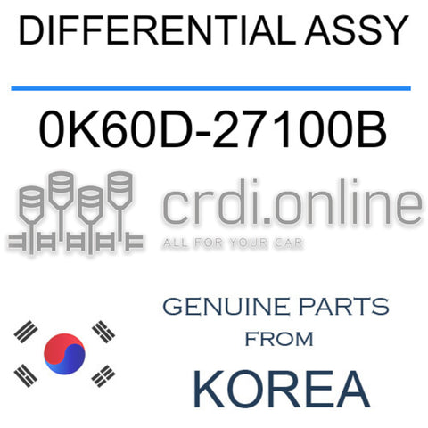 DIFFERENTIAL ASSY [ORIGINAL] 0K60D-27100B 0K60D27100B 0K60D 27100B