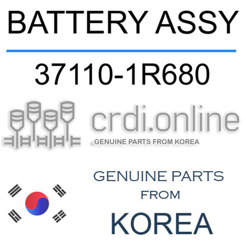 BATTERY ASSY [ORIGINAL] 37110-1R680 371101R680 37110 1R680