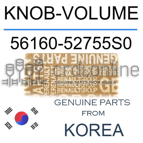 KNOB-VOLUME [ORIGINAL] 56160-52755S0 5616052755S0 56160 52755S0