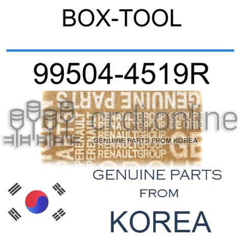 BOX-TOOL [ORIGINAL] 99504-4519R 995044519R 99504 4519R