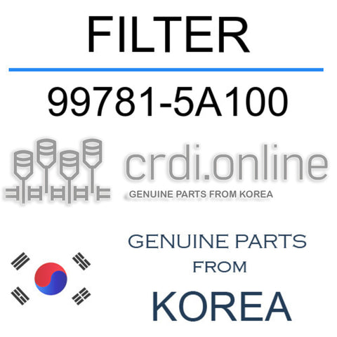 FILTER 99781-5A100 997815A100 99781 5A100
