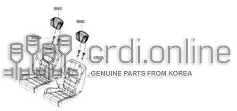 HEADREST ASSY-FRONT SEAT 86400-0222R 864000222R 86400 0222R