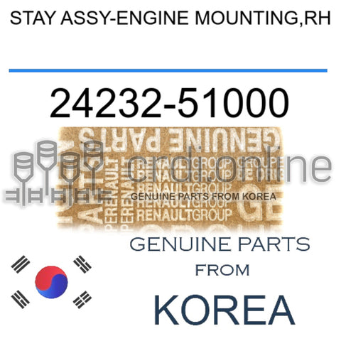STAY ASSY-ENGINE MOUNTING,RH [ORIGINAL] 24232-51000 2423251000 24232 51000