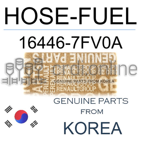 HOSE-FUEL [ORIGINAL] 16446-7FV0A 164467FV0A 16446 7FV0A