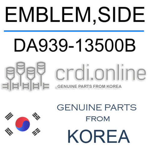 EMBLEM,SIDE [ORIGINAL] DA939-13500B DA93913500B DA939 13500B
