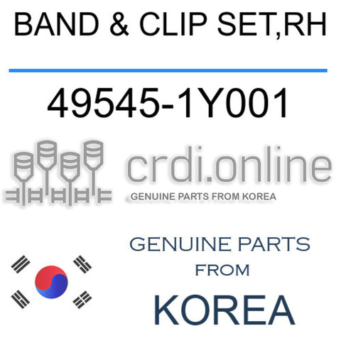 BAND & CLIP SET,RH 49545-1Y001 495451Y001 49545 1Y001
