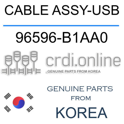 CABLE ASSY-USB [ORIGINAL] 96596-B1AA0 96596B1AA0 96596 B1AA0